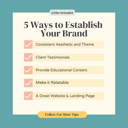 5 Ways to Establish Your Brand